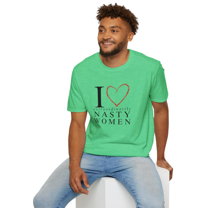 I Love Extraordinarily Nasty Women Unisex Softstyle T-Shirt