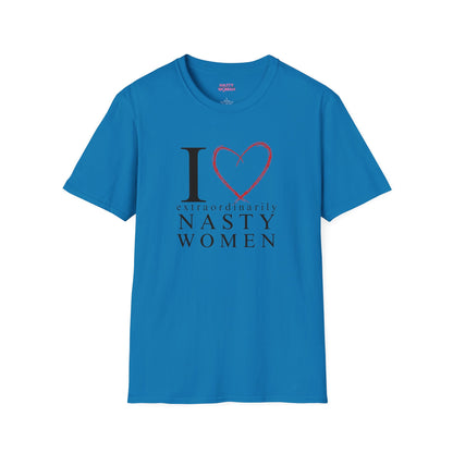 I Love Extraordinarily Nasty Women Unisex Softstyle T-Shirt