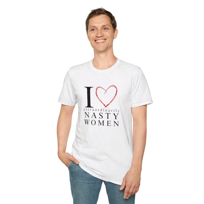 I Love Extraordinarily Nasty Women Unisex Softstyle T-Shirt